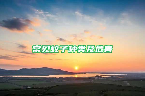 常見(jiàn)蚊子種類(lèi)及危害