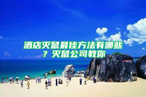 酒店滅鼠最佳方法有哪些？滅鼠公司教你