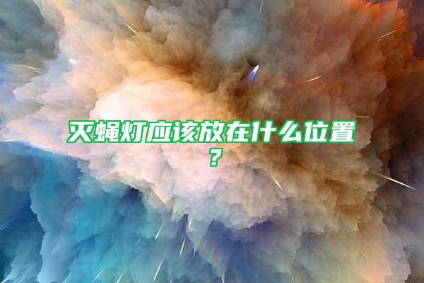 滅蠅燈應(yīng)該放在什么位置？