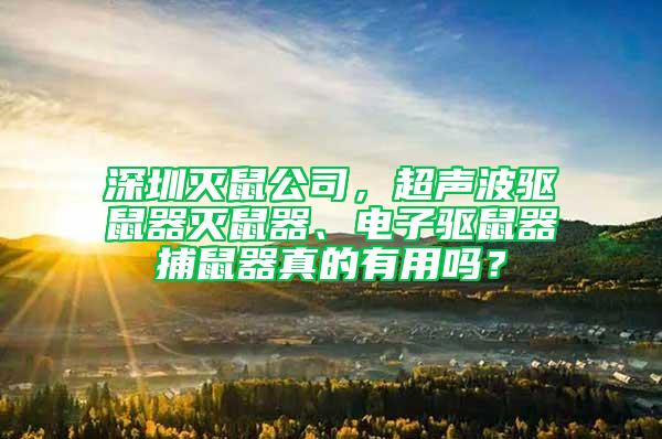 深圳滅鼠公司，超聲波驅(qū)鼠器滅鼠器、電子驅(qū)鼠器捕鼠器真的有用嗎？