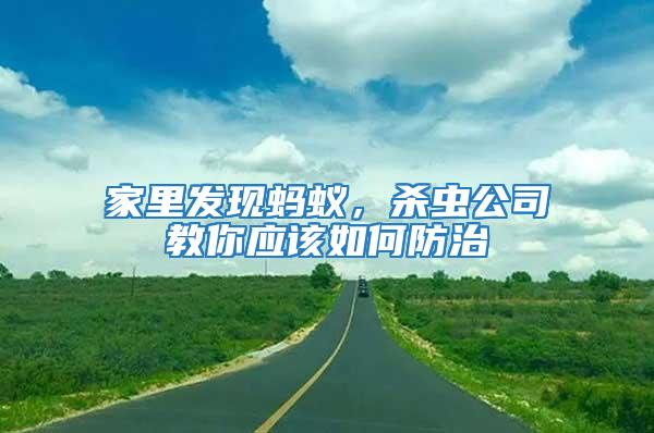 家里發(fā)現(xiàn)螞蟻，殺蟲公司教你應該如何防治