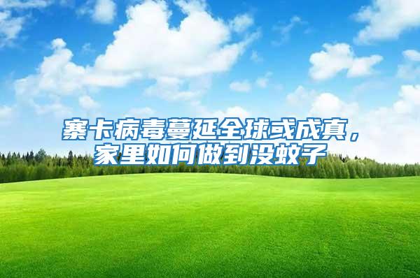 寨卡病毒蔓延全球或成真，家里如何做到沒蚊子