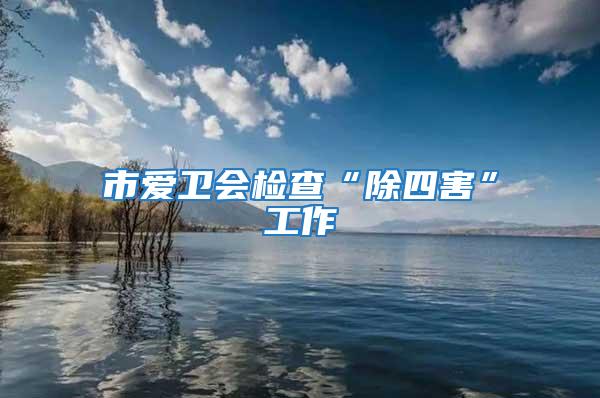 市愛衛(wèi)會(huì)檢查“除四害”工作