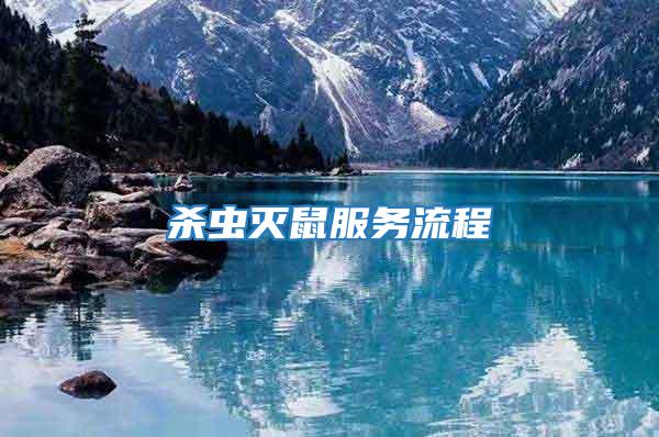 殺蟲(chóng)滅鼠服務(wù)流程