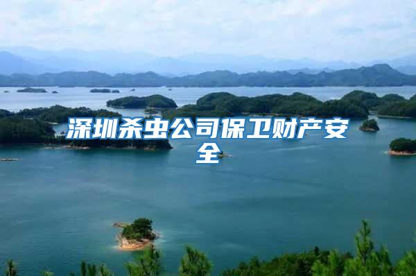 深圳殺蟲公司保衛(wèi)財產(chǎn)安全