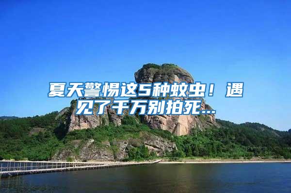 夏天警惕這5種蚊蟲！遇見了千萬(wàn)別拍死...
