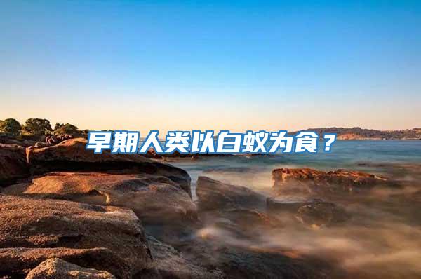 早期人類以白蟻為食？