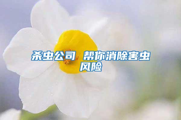 殺蟲公司 幫你消除害蟲風(fēng)險