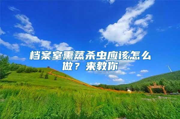 檔案室熏蒸殺蟲應該怎么做？來教你