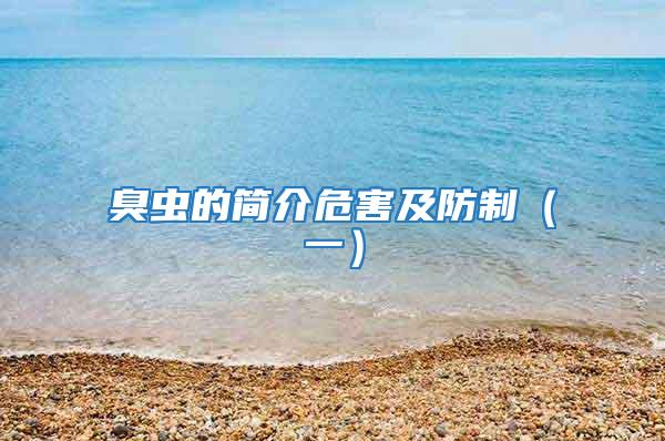 臭蟲(chóng)的簡(jiǎn)介危害及防制（一）