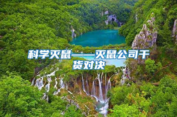 科學(xué)滅鼠——滅鼠公司干貨對決