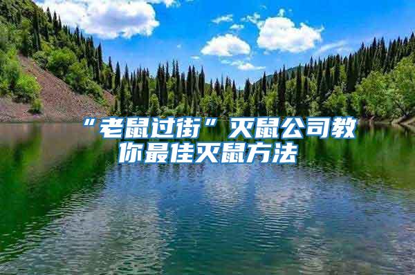 “老鼠過(guò)街”滅鼠公司教你最佳滅鼠方法
