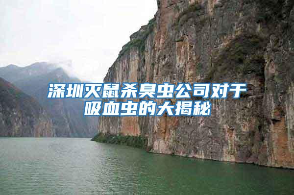 深圳滅鼠殺臭蟲公司對(duì)于吸血蟲的大揭秘
