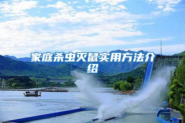 家庭殺蟲(chóng)滅鼠實(shí)用方法介紹