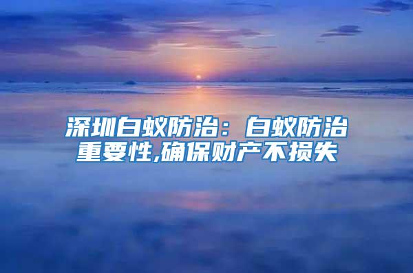 深圳白蟻防治：白蟻防治重要性,確保財產(chǎn)不損失