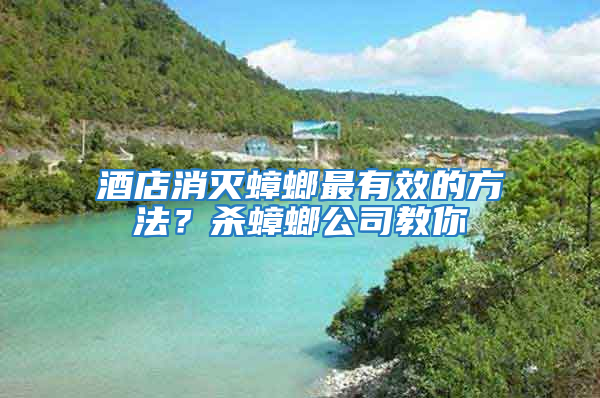 酒店消滅蟑螂最有效的方法？殺蟑螂公司教你